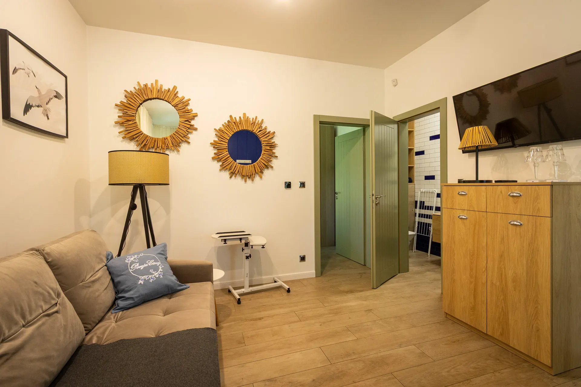 Apartament Mewa — wnętrze, Poezja Ciszy Dębki